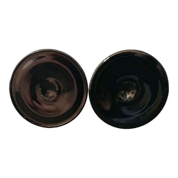 2 Luminarc Arcoroc Octime Domino Champagne Flutes Glasses France Set Black Stem. - Picture 9 of 16